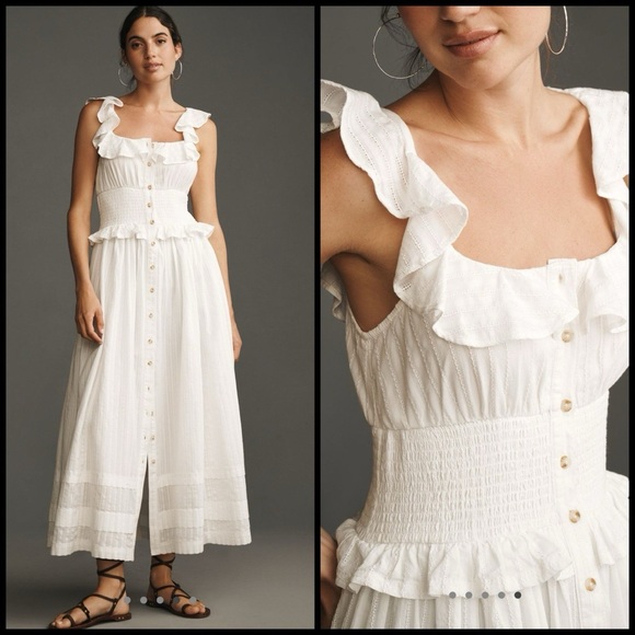 Anthropologie Dresses & Skirts - Anthropologie Pilcro Ruffled Smock Waist Dress